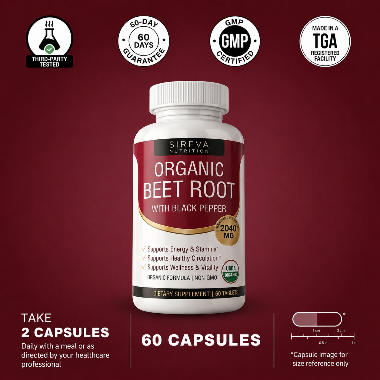 SIREVA™ Beetroot Circulatory Supplement