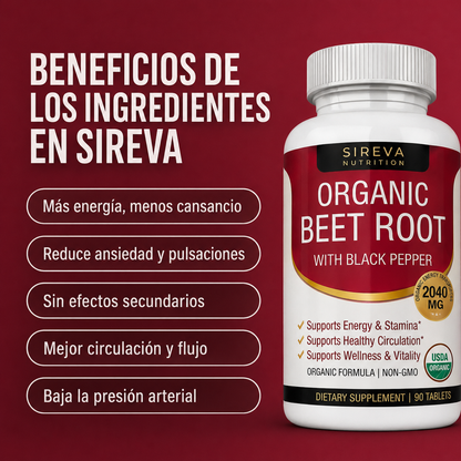 SIREVA ™ Suplemento Circulatorio con Remolacha