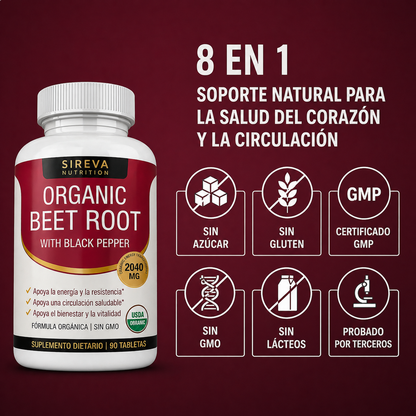 SIREVA ™ Suplemento Circulatorio con Remolacha