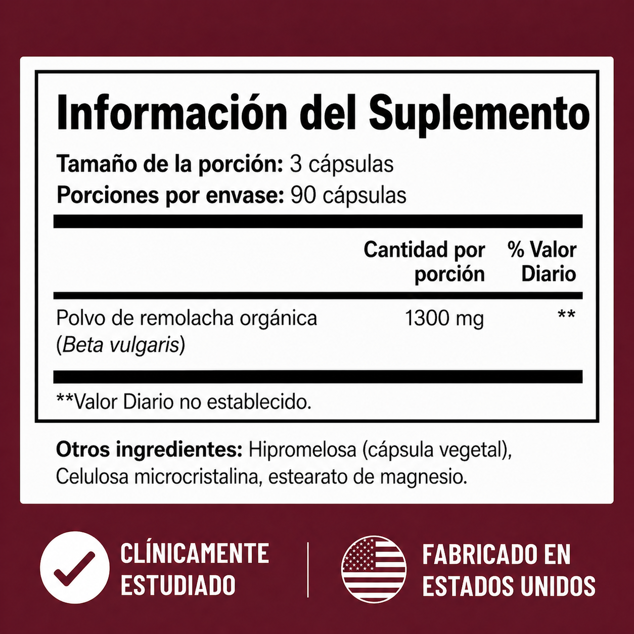 SIREVA ™ Suplemento Circulatorio con Remolacha
